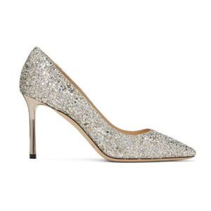 Jimmy Choo Silver 85 Pumps